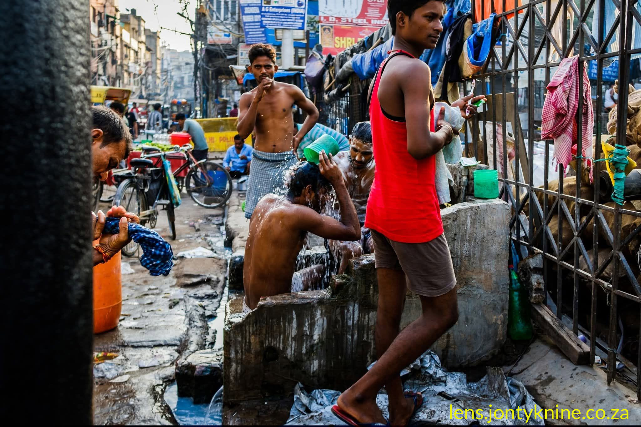 Morning Ablutions, New Delhi.