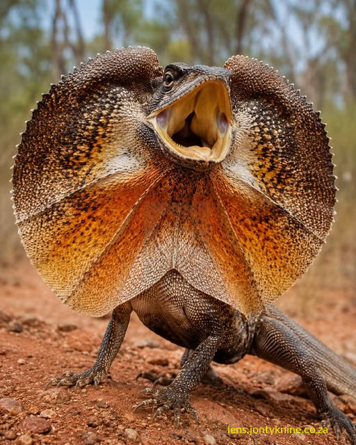 The frilled lizard
